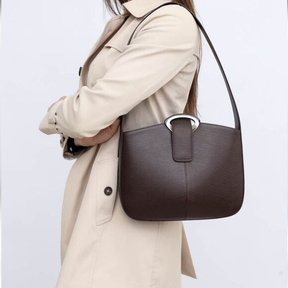 LOUIS VUITTON Epi Brown Leather Reverie Shoulder Bag Handbag - Picture 13 of 16